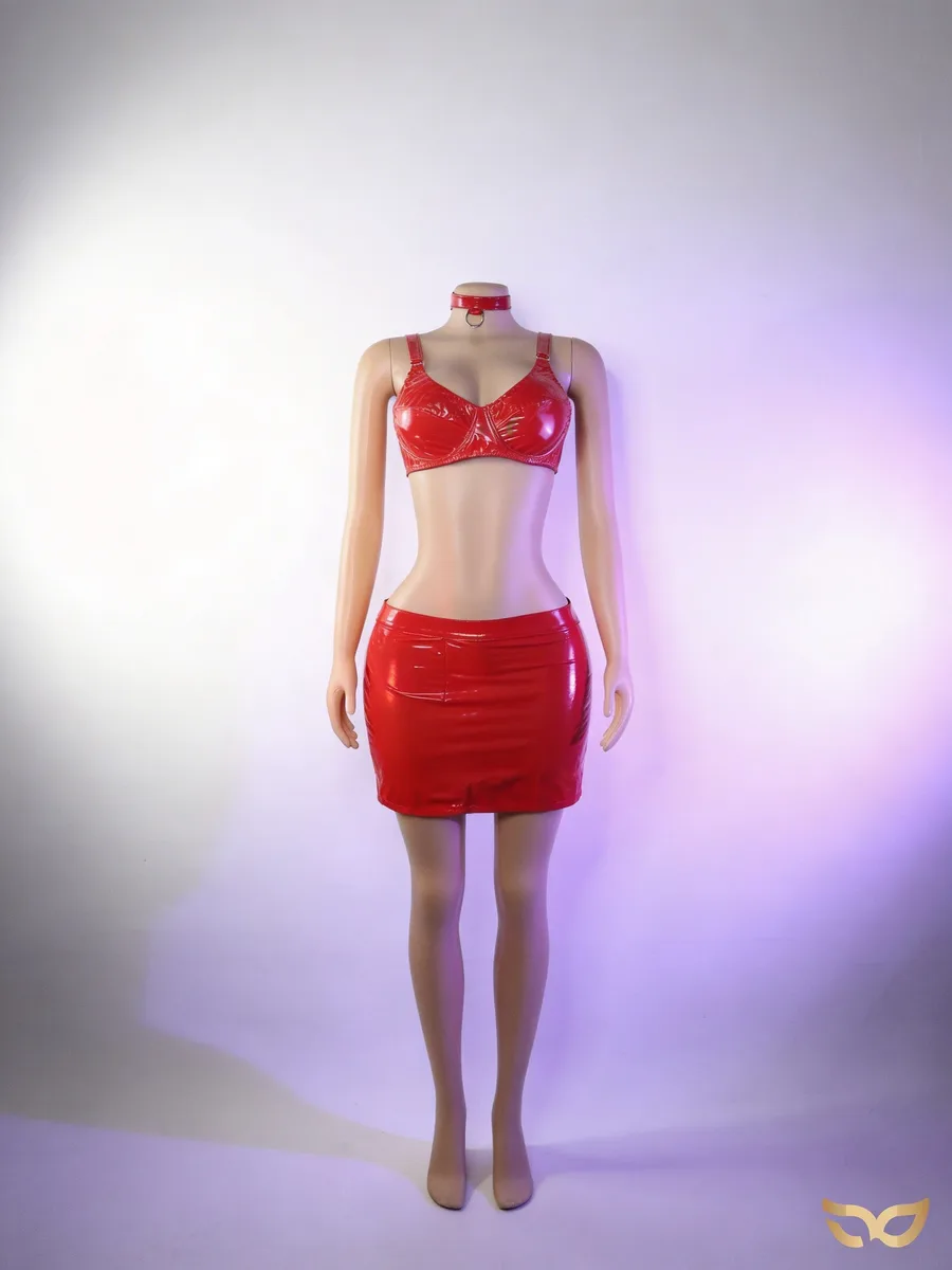 Cosplay Latex Rood
